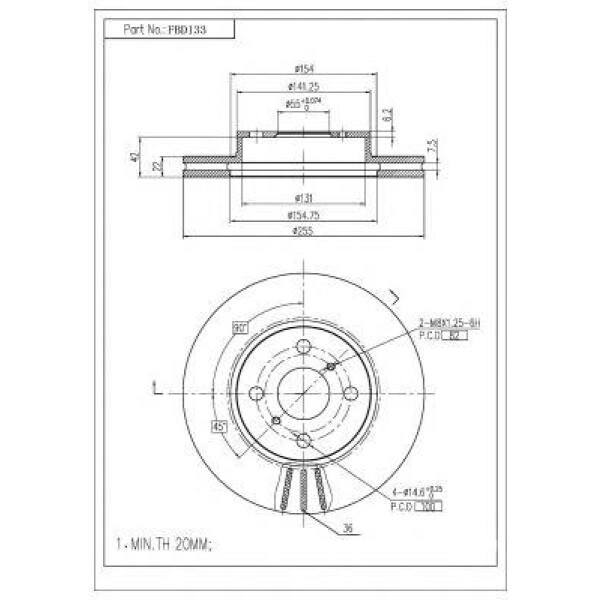 ΔΙΣΚΟΠΛΑΚΑ FBD-133