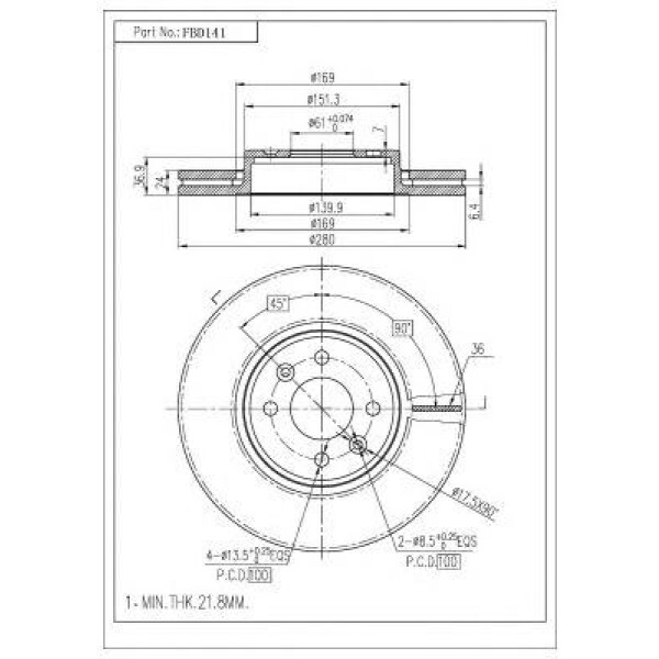 ΔΙΣΚΟΠΛΑΚΑ FBD-141