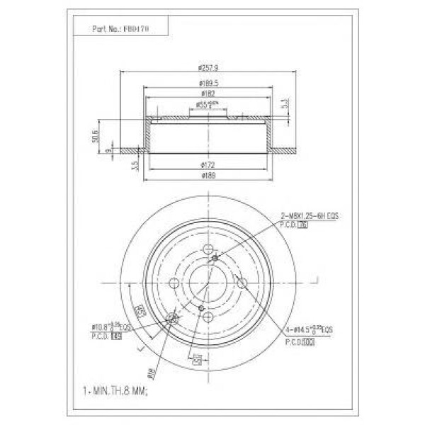 ΔΙΣΚΟΠΛΑΚΑ FBD-170
