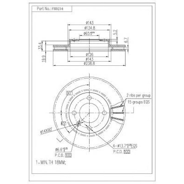 ΔΙΣΚΟΠΛΑΚΑ FBD-234