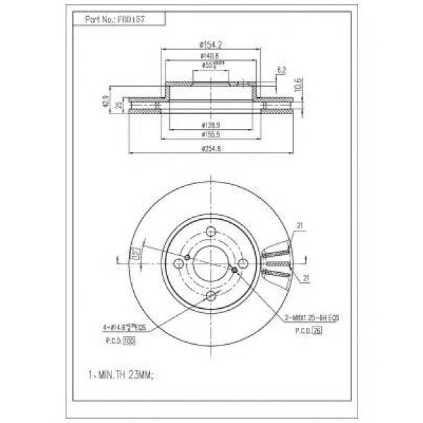ΔΙΣΚΟΠΛΑΚΑ FBD-157