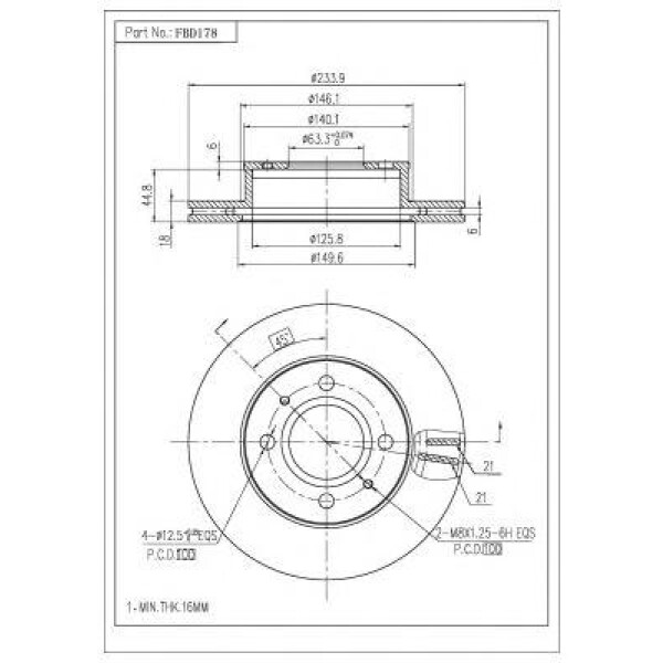 ΔΙΣΚΟΠΛΑΚΑ FBD-178