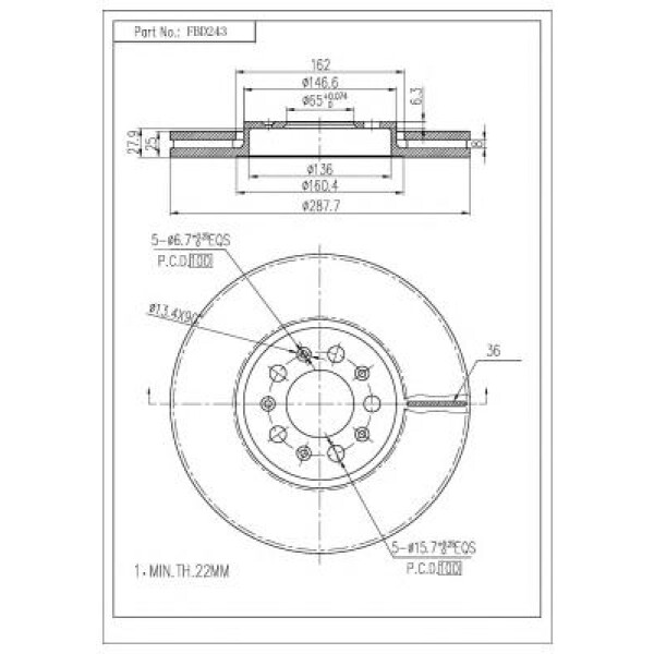 ΔΙΣΚΟΠΛΑΚΑ FBD-243